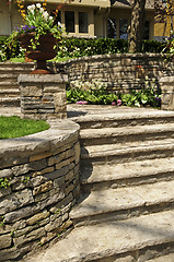 Image showing Natural stone landscaping