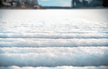 Image showing Blurred Winter Snowy Background