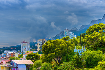 Image showing The town in the mountains