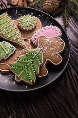 Image showing New year homemade gingerbread