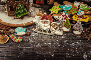 Image showing Gingerbreads for new years and christmas