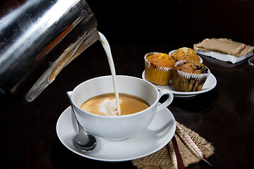 Image showing Pouring Coffee