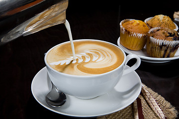 Image showing Pouring Coffee