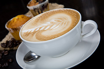 Image showing White Cup Of Latte