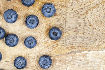 Image showing mature blueberry berries