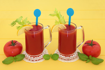 Image showing Tomato Juice Drinks