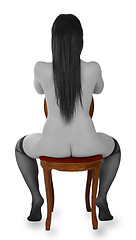 Image showing Sitting on a chair