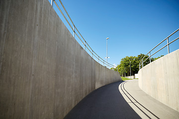 Image showing urban city tunnel construction