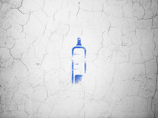 Image showing Health concept: Syringe on wall background