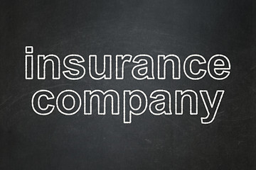 Image showing Insurance concept: Insurance Company on chalkboard background