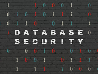 Image showing Software concept: Database Security on wall background