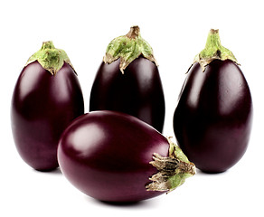 Image showing Raw Small Eggplants