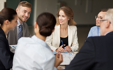 Image showing business team with scheme meeting at office