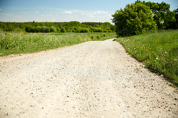 Image showing country road at summer