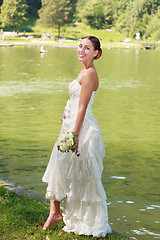 Image showing Young woman on her special day