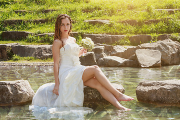 Image showing Wet sexy bride