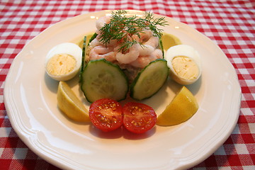 Image showing Sanwich with shrimps