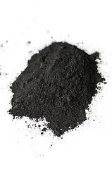 Image showing Activated charcoal powder