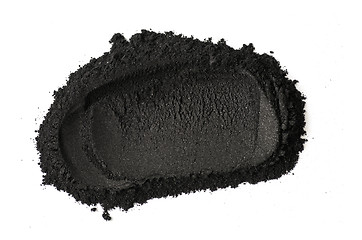 Image showing Activated charcoal powder