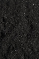 Image showing Activated charcoal powder