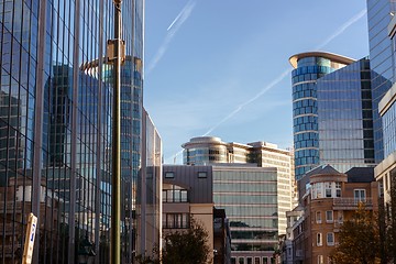 Image showing The modern part of city centre in Brussels