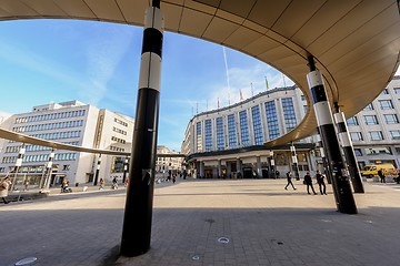 Image showing BRUSSELS, BELGIUM-NOVEMBER 23, 2014: View of Central Railway Station  