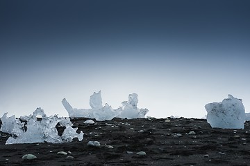 Image showing Icebergs at glacier lagoon 