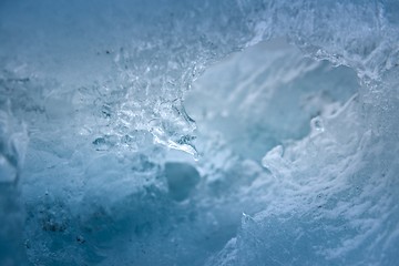 Image showing Ice texture closeup