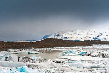 Image showing Icebergs at glacier lagoon 