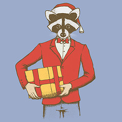 Image showing Raccoon vector illustration