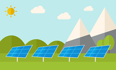 Image showing Four solar panels.