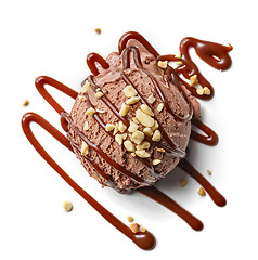 Image showing Chocolate ice cream