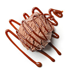 Image showing Chocolate ice cream