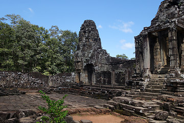 Image showing Bayon Temple At Angkor Wat, Siem Reap