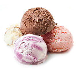 Image showing various ice cream balls