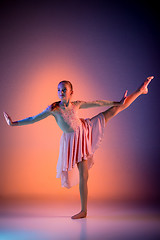 Image showing The teen modern ballet dancer