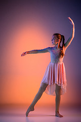 Image showing The teen modern ballet dancer