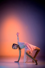 Image showing The teen modern ballet dancer