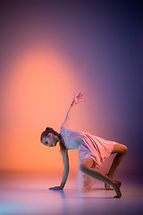 Image showing The teen modern ballet dancer