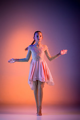 Image showing The teen modern ballet dancer