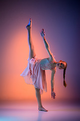 Image showing The teen modern ballet dancer