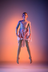 Image showing The teen modern ballet dancer