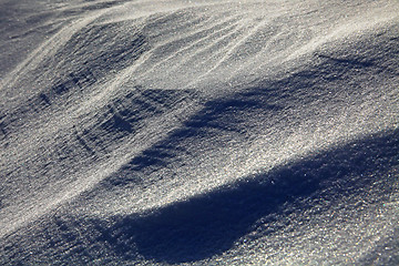 Image showing winter snow like barchan