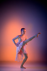 Image showing The teen modern ballet dancer