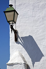 Image showing blue sky wall arrecife teguise lanzarote spain