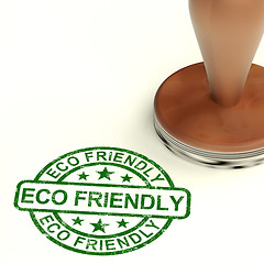 Image showing Eco Friendly Stamp As Symbol For  Recycling And Environment