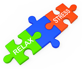 Image showing Stress Relax Shows Pressure Work Or Relaxation