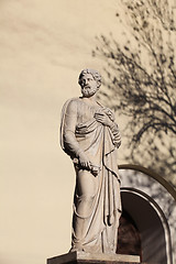 Image showing  Apostle Peter with the keys of paradise sculpture