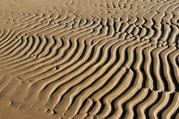 Image showing  Sand wavy abstract pattern