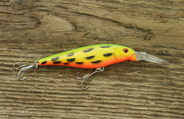 Image showing   spotted wobbler bait for fishing